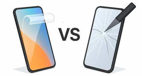 Гідрогелева плівка VS Захисне скло